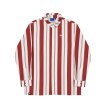 画像1: HELAS "LABA LS SHIRT" - WHITE / BURGUNDY (1)