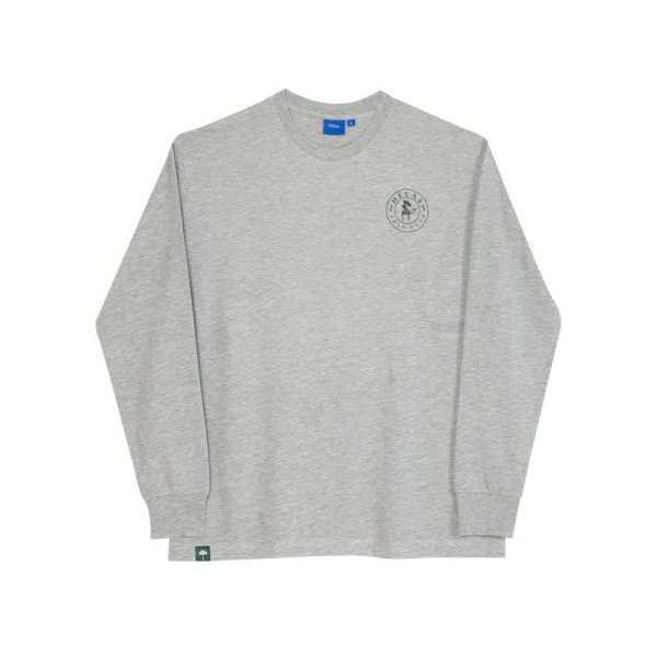 画像2: HELAS "POLO CLUB LS TEE" - HEATHER GREY (2)