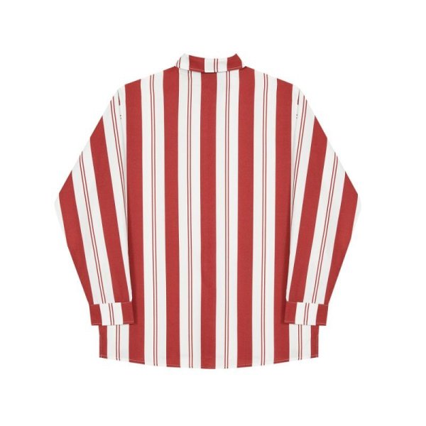 画像2: HELAS "LABA LS SHIRT" - WHITE / BURGUNDY (2)