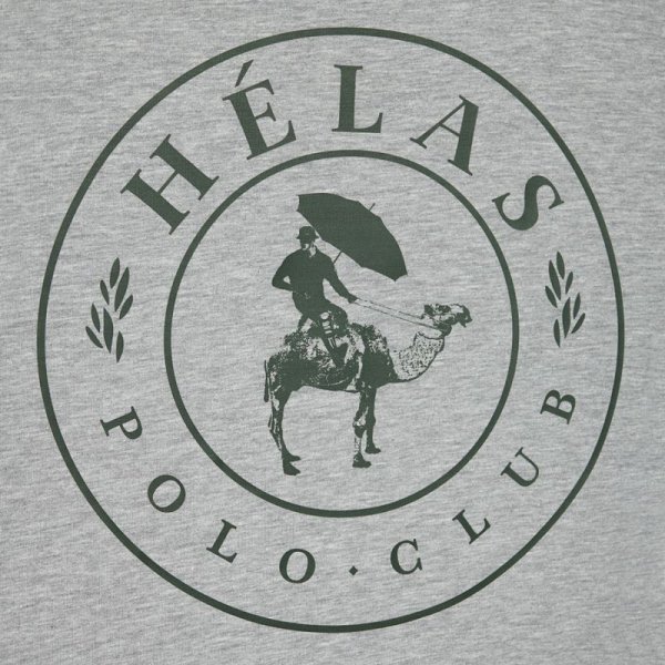 画像3: HELAS "POLO CLUB LS TEE" - HEATHER GREY (3)