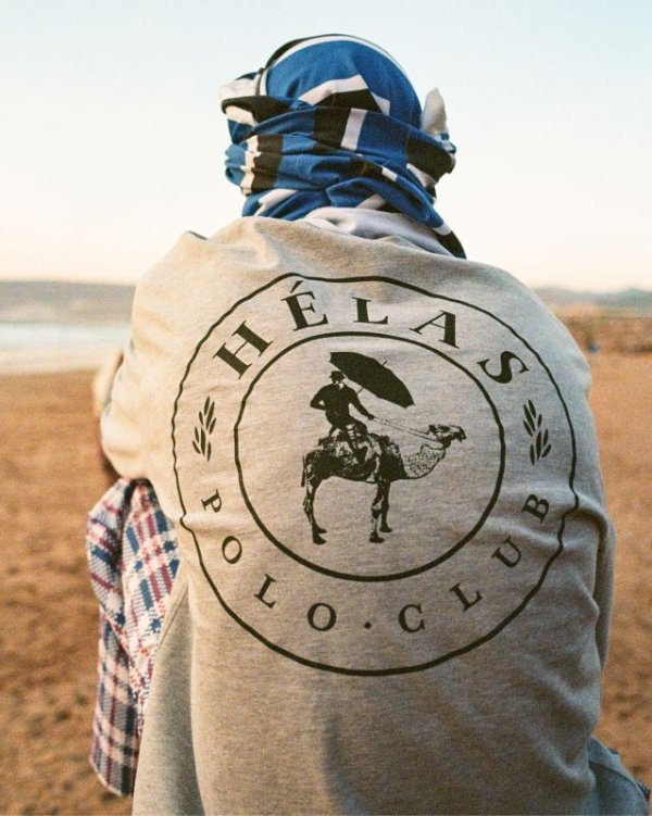 画像4: HELAS "POLO CLUB LS TEE" - POUDRE RED (4)