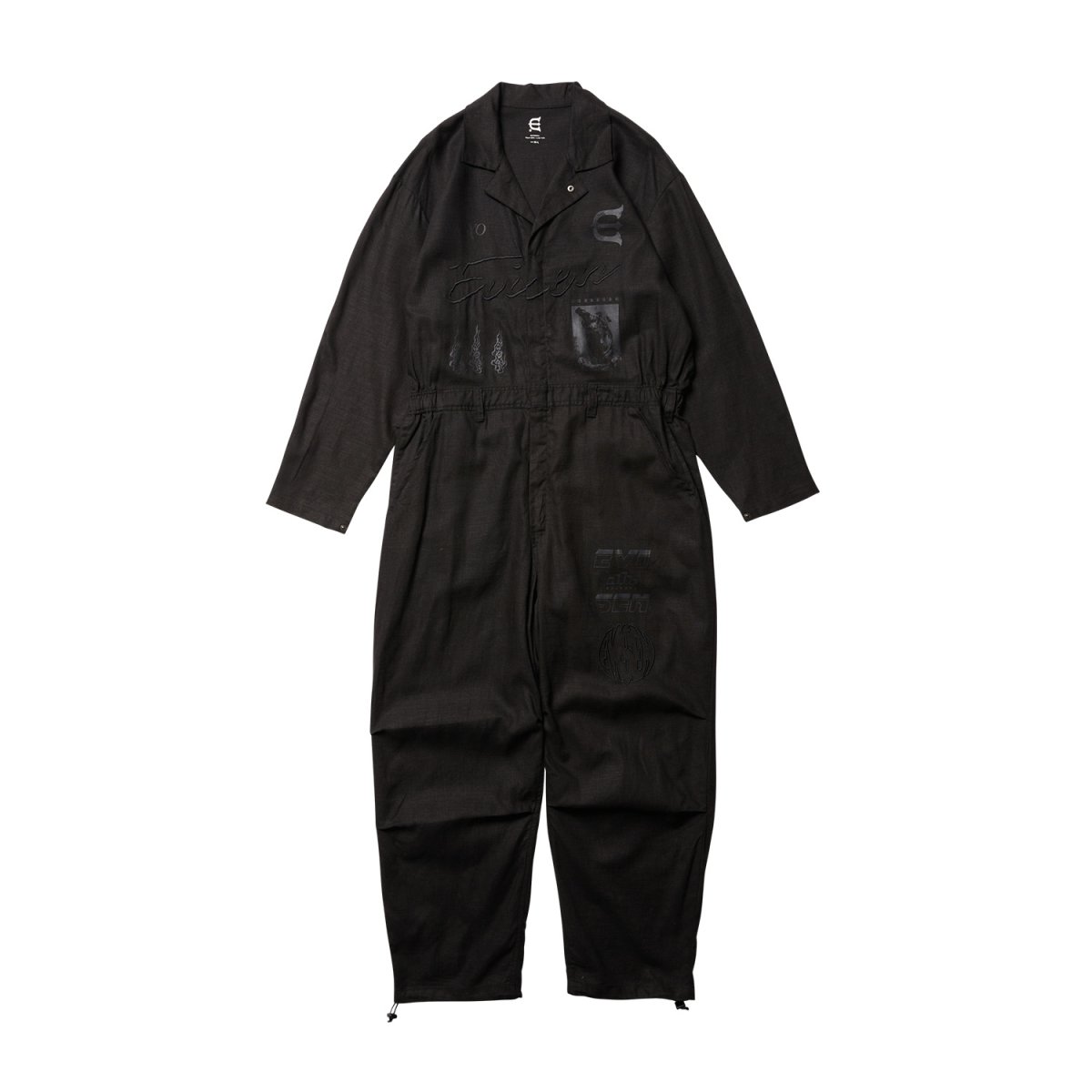画像1: EVISEN SKATEBOARDS "HEMP JUMP SUITS" - BLACK (1)