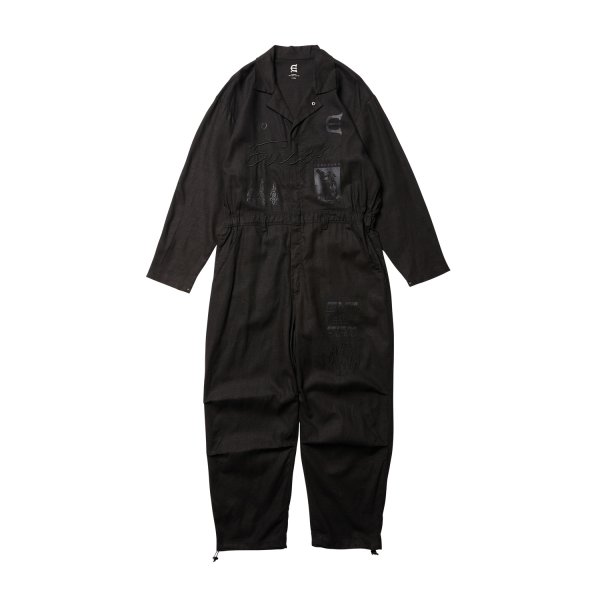 画像1: EVISEN SKATEBOARDS "HEMP JUMP SUITS" - BLACK (1)