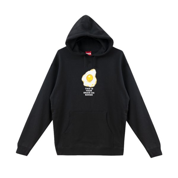 画像1: BAKER "ANY QUESTIONS HOODIE" - BLACK (1)