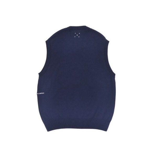 画像2: POP TRADING COMPANY "Pop Arch Spencer Knit" - Navy (2)