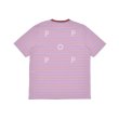 画像1: POP TRADING COMPANY "Pop Striped Logo T-Shirt" - Zephyr/Viola (1)
