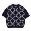 画像1: HELLRAZOR "H CHAIN POLO KNIT" - NAVY (1)