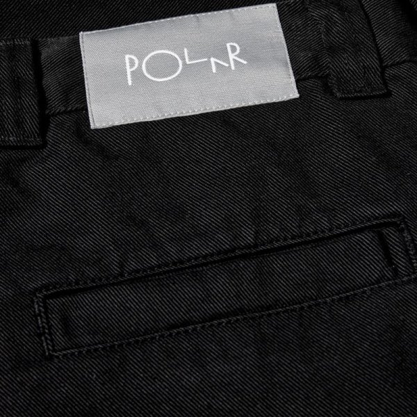 画像4: POLAR SKATE CO. "44! SHORTS | TWILL" - BLACK (4)