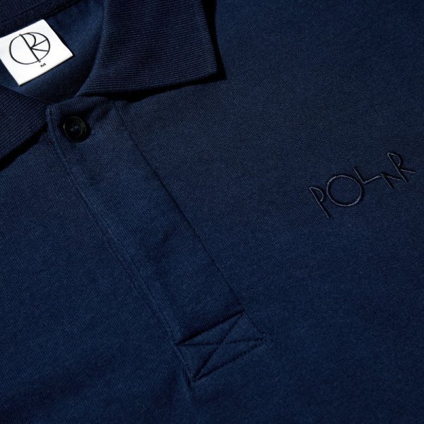 画像3: POLAR SKATE CO. "RUGBY SHIRT" - DARK BLUE (3)