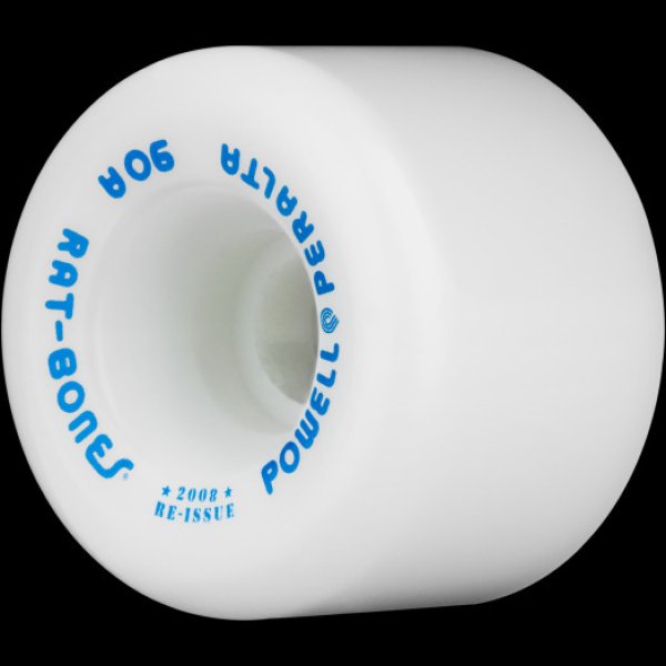 画像1: Powell Peralta "Rat Bones Skateboard Wheels 60mm 90a" - White (4 pack) (1)
