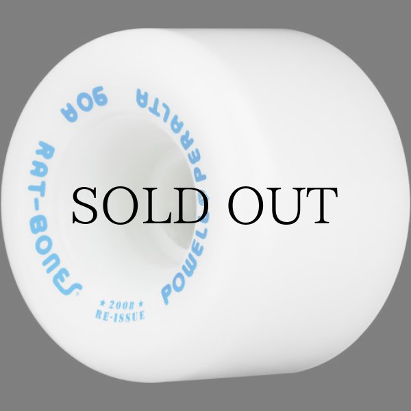 画像1: Powell Peralta "Rat Bones Skateboard Wheels 60mm 90a" - White (4 pack) (1)