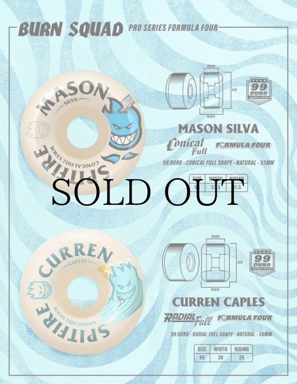 画像3: SPITFIRE WHEELS "RADIALL FULL / CURREN CAPLES" - 56mm 99DU (3)