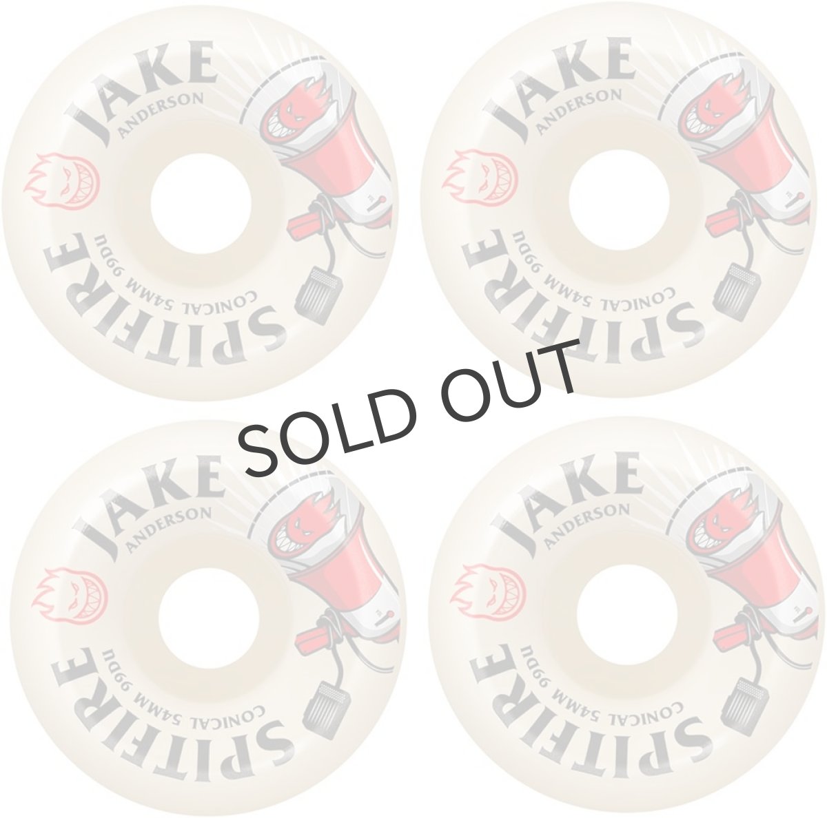 画像2: SPITFIRE WHEELS "CONICAL / JAKE ANDERSON" - 54mm 99DU (2)