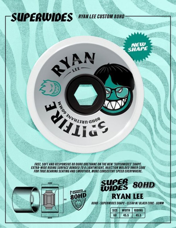 画像3: SPITFIRE WHEELS "SUPERWIDES RYAN LEE CUSTOM 80HD" - 60mm (3)