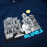 画像2: MAGENTA "HILL STREET BLUES TEE" - BLUE (2)