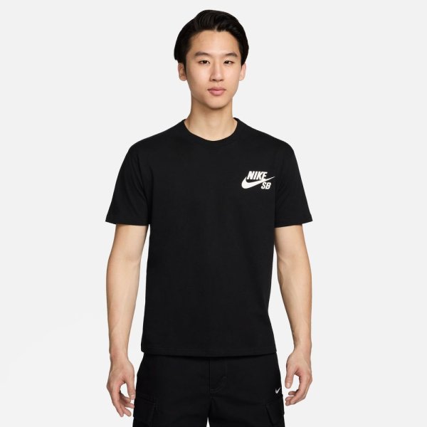 画像1: NIKE SB "NIKE SB LOGO SS TEE"- BLACK (1)