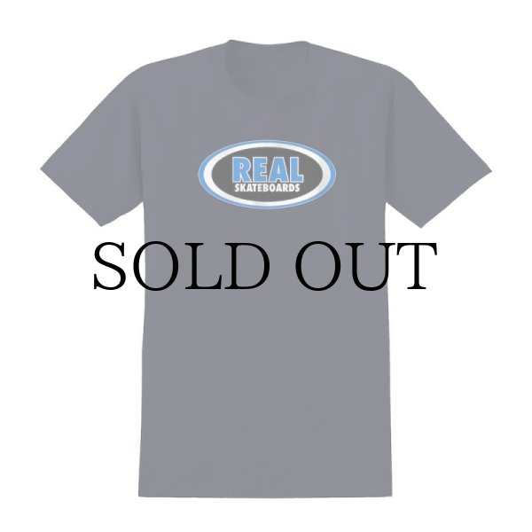 画像1: REAL SKATEBOARDS " REAL OVAL S/S TEE " - NAVY/BLUE/BLACK/WHITE (1)