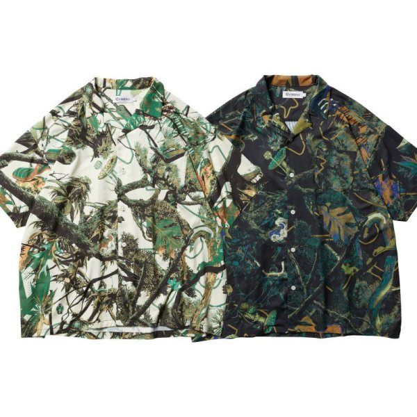 画像2: EVISEN SKATEBOARDS "PINE TREE CAMO SHIRT" - IVORY (2)