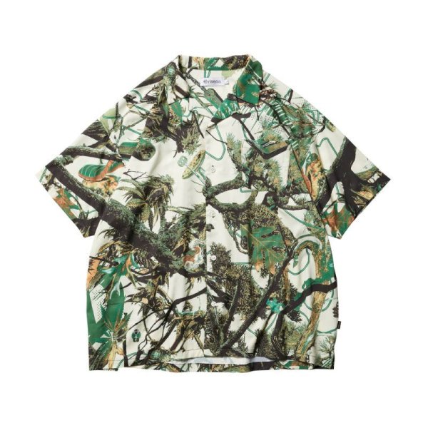 画像1: EVISEN SKATEBOARDS "PINE TREE CAMO SHIRT" - IVORY (1)