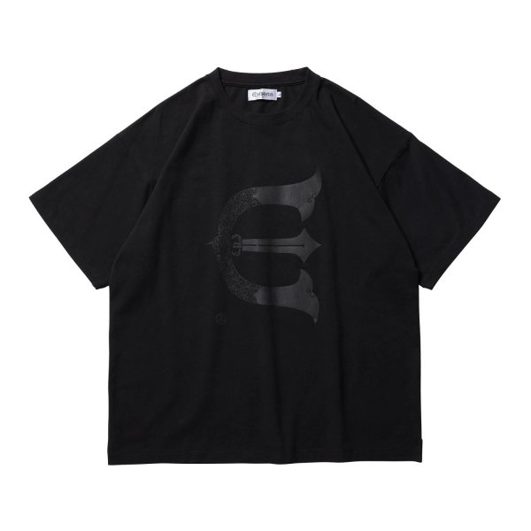 画像1: EVISEN SKATEBOARDS "E LOGO T-SHIRT" - BLACK (1)