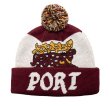 画像1: PASS~PORT. "ANTLER POM BEANIE" - MAROON/CREAM (1)