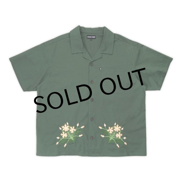 画像1: PASS~PORT. "BLOOM SHIRT" - SAGE (1)