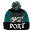 画像1: PASS~PORT. "ANTLER POM BEANIE" - BLACK/TEAL (1)