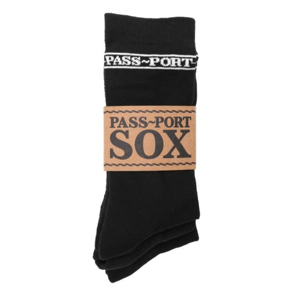 画像2: PASS~PORT. "HI SOX 3PACK SOX" - BLACK (2)