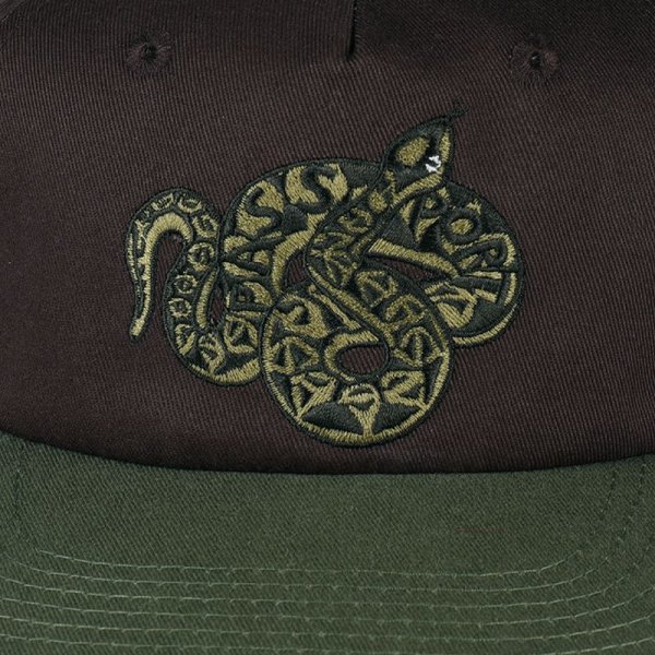 画像2: PASS~PORT. "COILED WORKERS CAP" - MILITALY GREEN/CHOCOLATE (2)