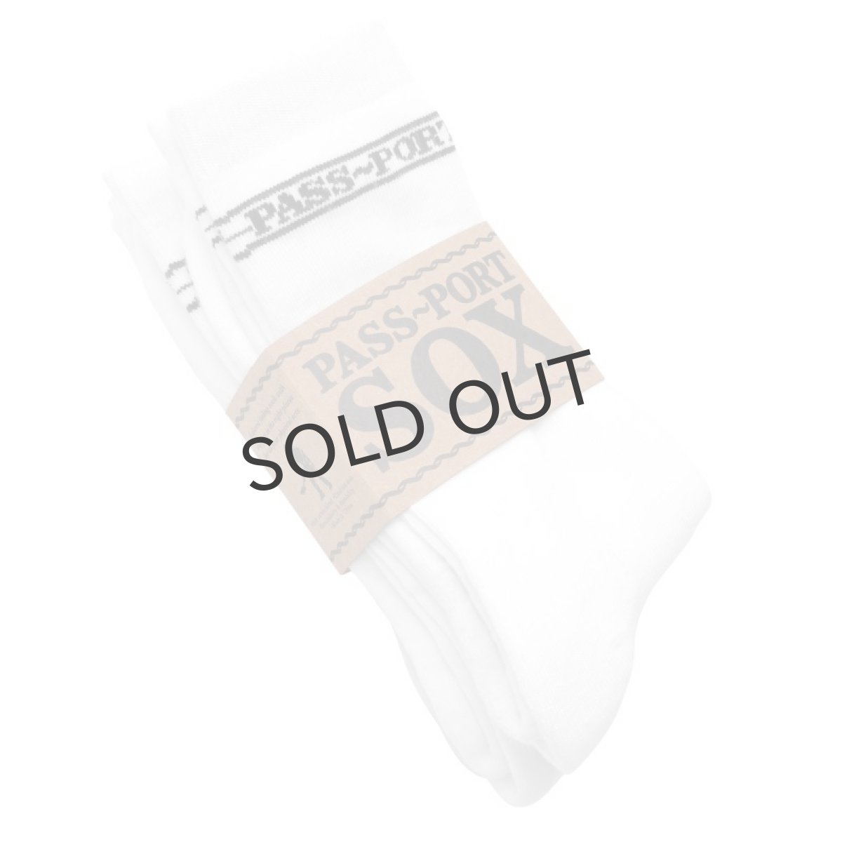 画像1: PASS~PORT. "HI SOX 3PACK SOX" - WHITE (1)