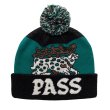 画像2: PASS~PORT. "ANTLER POM BEANIE" - BLACK/TEAL (2)