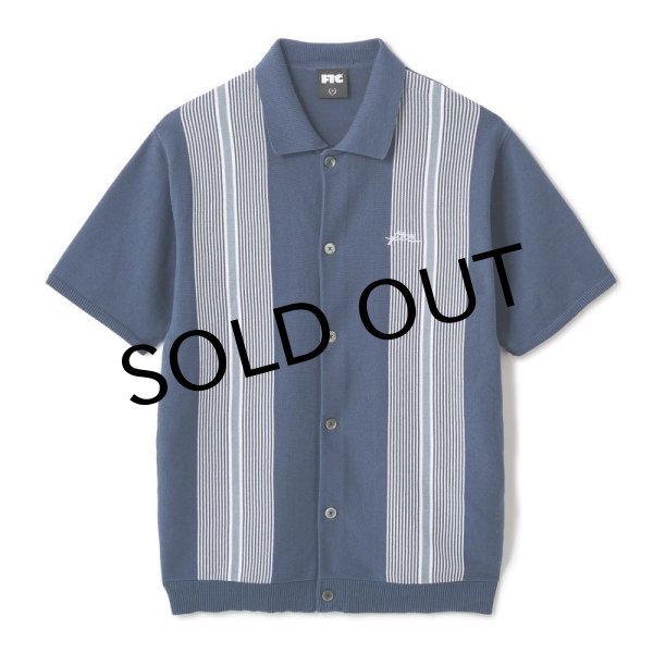 画像1: FTC "STRIPE KNIT SHIRT" - NAVY (1)