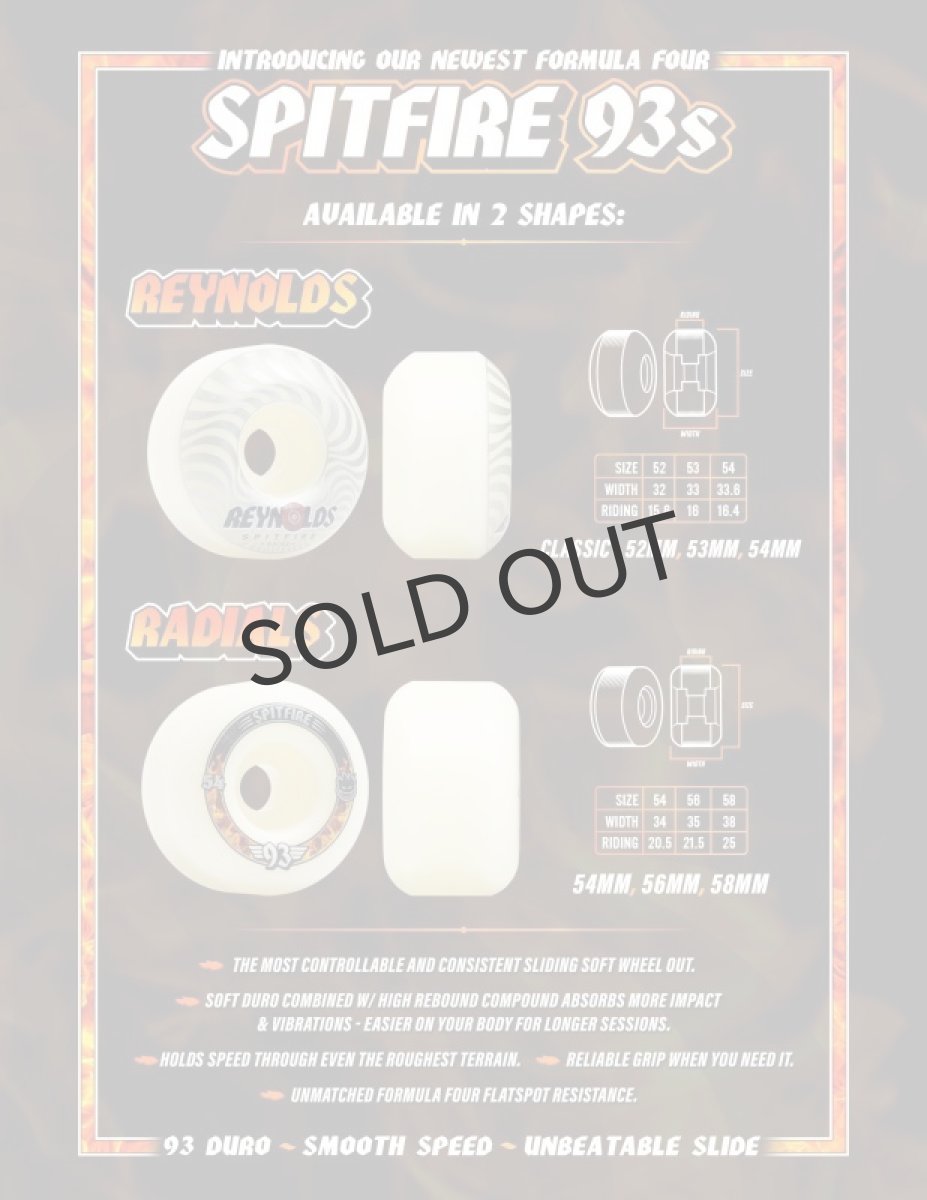 画像5: 【SPITFIRE】CLASSIC / NEW SPITFIRE 93s ANDREW RAYNOLDS - 53mm/93DU(FORMULA FOUR) (5)