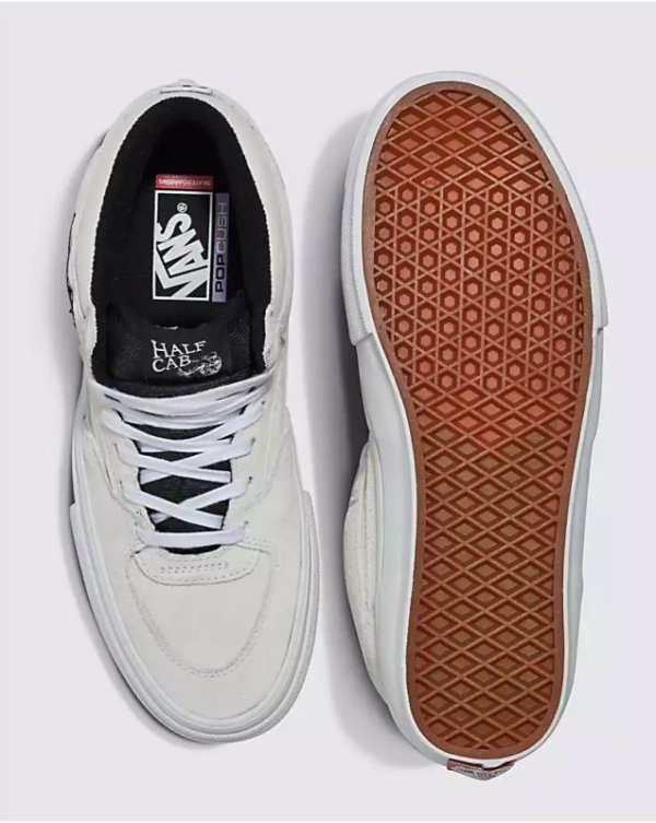 画像2: VANS "SKATE HALF CAB" - WHITE / BLACK ［USA企画］ (2)