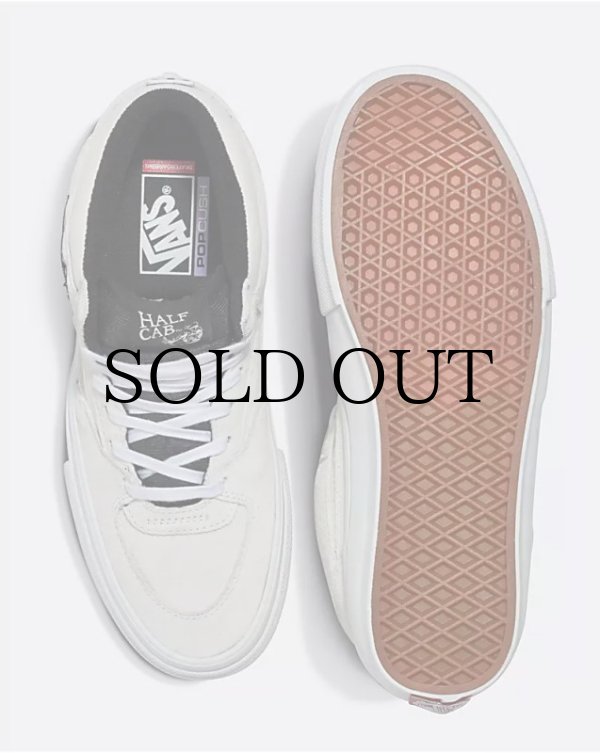 画像2: VANS "SKATE HALF CAB" - WHITE / BLACK ［USA企画］ (2)