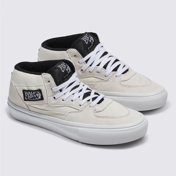 画像1: VANS "SKATE HALF CAB" - WHITE / BLACK ［USA企画］ (1)