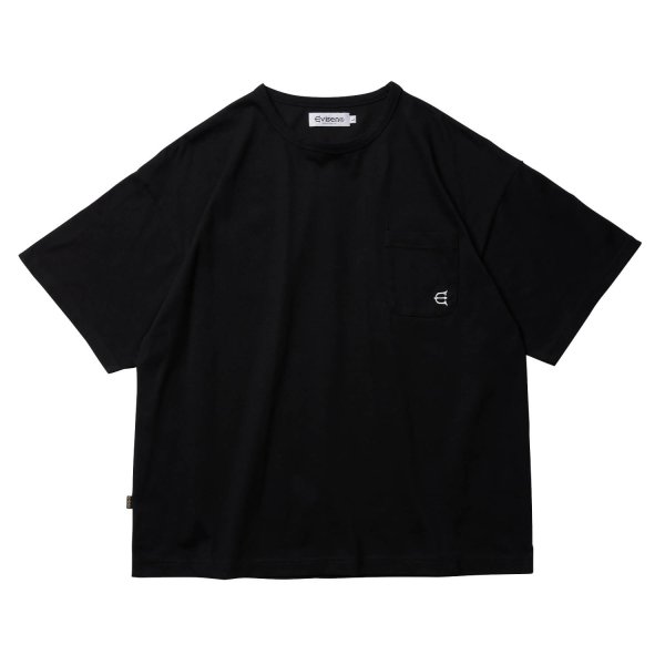 画像1: EVISEN SKATEBOARDS "STRETCH FIBER T-SHIRT" - BLACK (1)