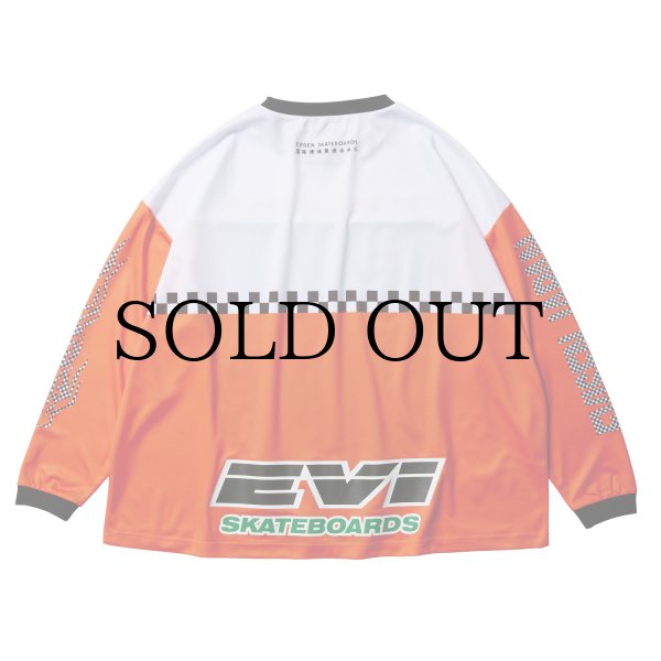 画像2: EVISEN SKATEBOARDS "INNOVATIVE MOTO JERSEY" - ORANGE (2)