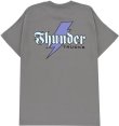 画像1: 【THUNDER】"THUNDER BOLT SCRIPT TEE" - CHARCOAL (1)