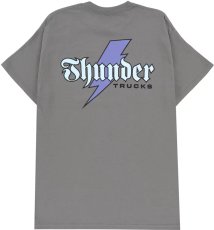 画像1: 【THUNDER】"THUNDER BOLT SCRIPT TEE" - CHARCOAL (1)