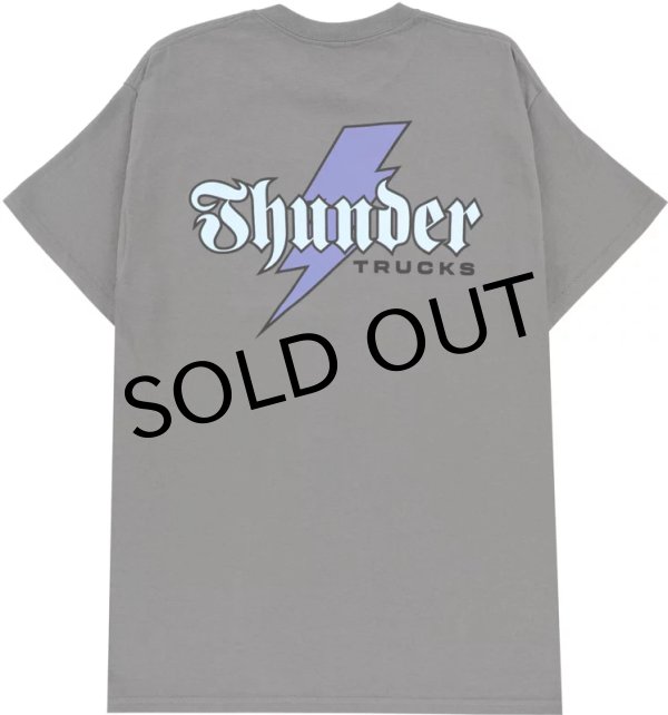 画像1: 【THUNDER】"THUNDER BOLT SCRIPT TEE" - CHARCOAL (1)