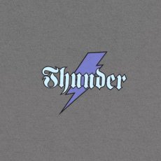画像3: 【THUNDER】"THUNDER BOLT SCRIPT TEE" - CHARCOAL (3)