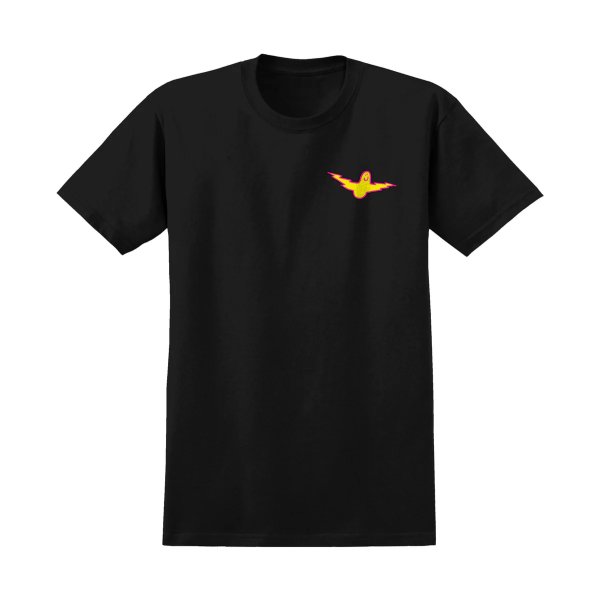画像2: 【KROOKED】"KROOKED BIRD LIGHTNING T-SHIRT" - BLACK (2)
