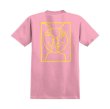画像1: 【KROOKED】"KROOKED MOONSMILE T-SHIRT" - LT.PINK (1)