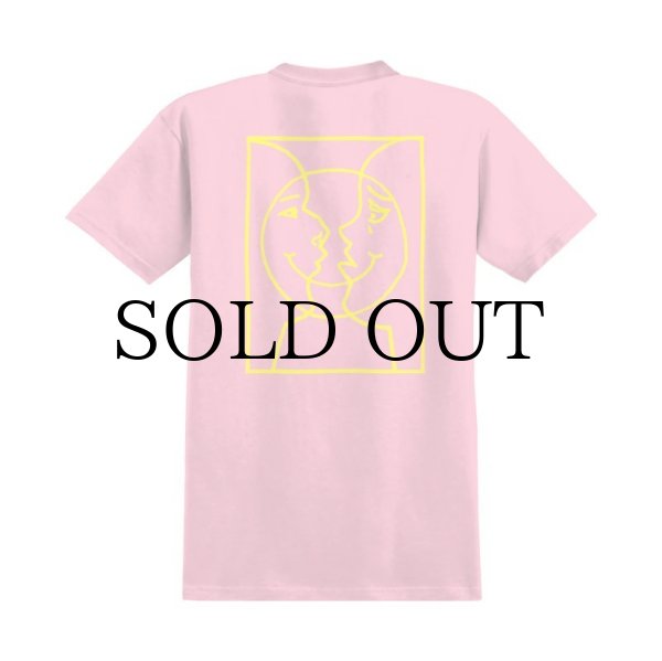 画像1: 【KROOKED】"KROOKED MOONSMILE T-SHIRT" - LT.PINK (1)