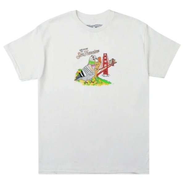 画像1: 【ANTIHERO】"ANTI HERO POROUS WALKER PIGEON VISION T-SHIRTS" - WHITE (1)