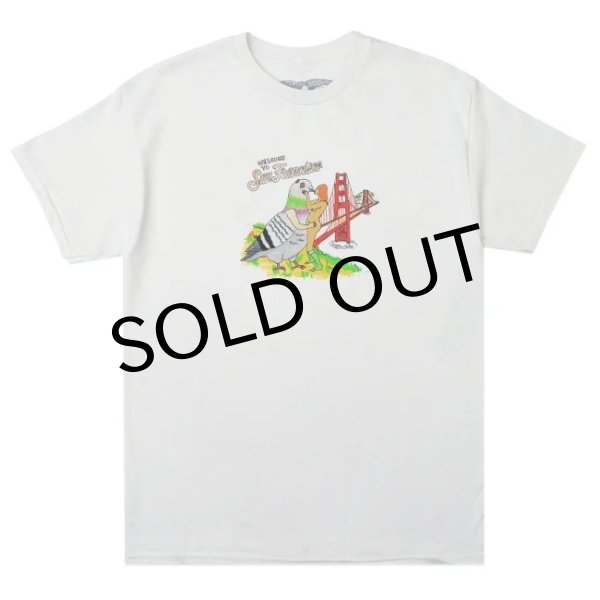 画像1: 【ANTIHERO】"ANTI HERO POROUS WALKER PIGEON VISION T-SHIRTS" - WHITE (1)