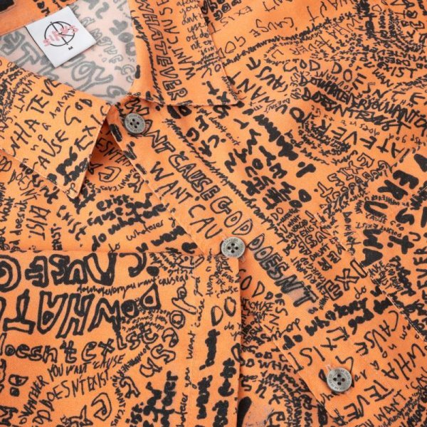 画像3: POLAR SKATE CO. "BOWLING SHIRT EXIST" - ORANGE (3)