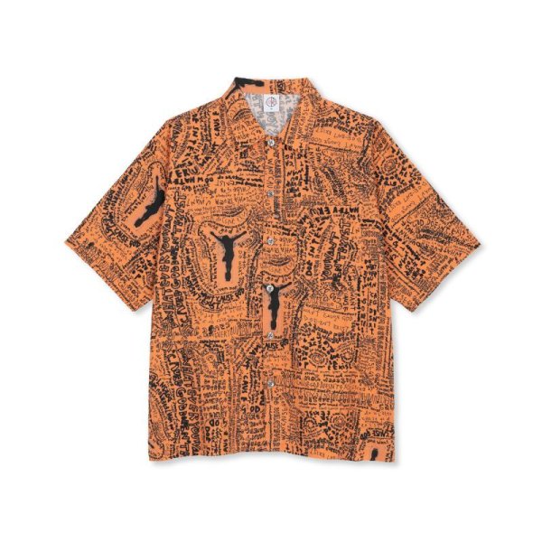 画像1: POLAR SKATE CO. "BOWLING SHIRT EXIST" - ORANGE (1)