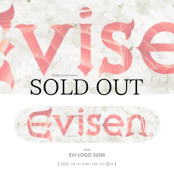 画像9: EVISEN SKATEBOARDS "EVI-LOGO SUSHI DECK" - 8.0inch (9)